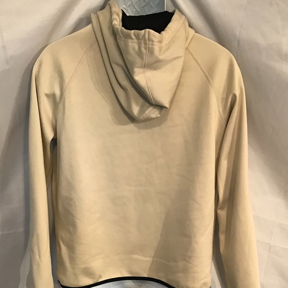 Nike Unisex Softball Cream/Brown Activewear Athletic Sport Cut Pullover Hoodie - Picture 4 of 4